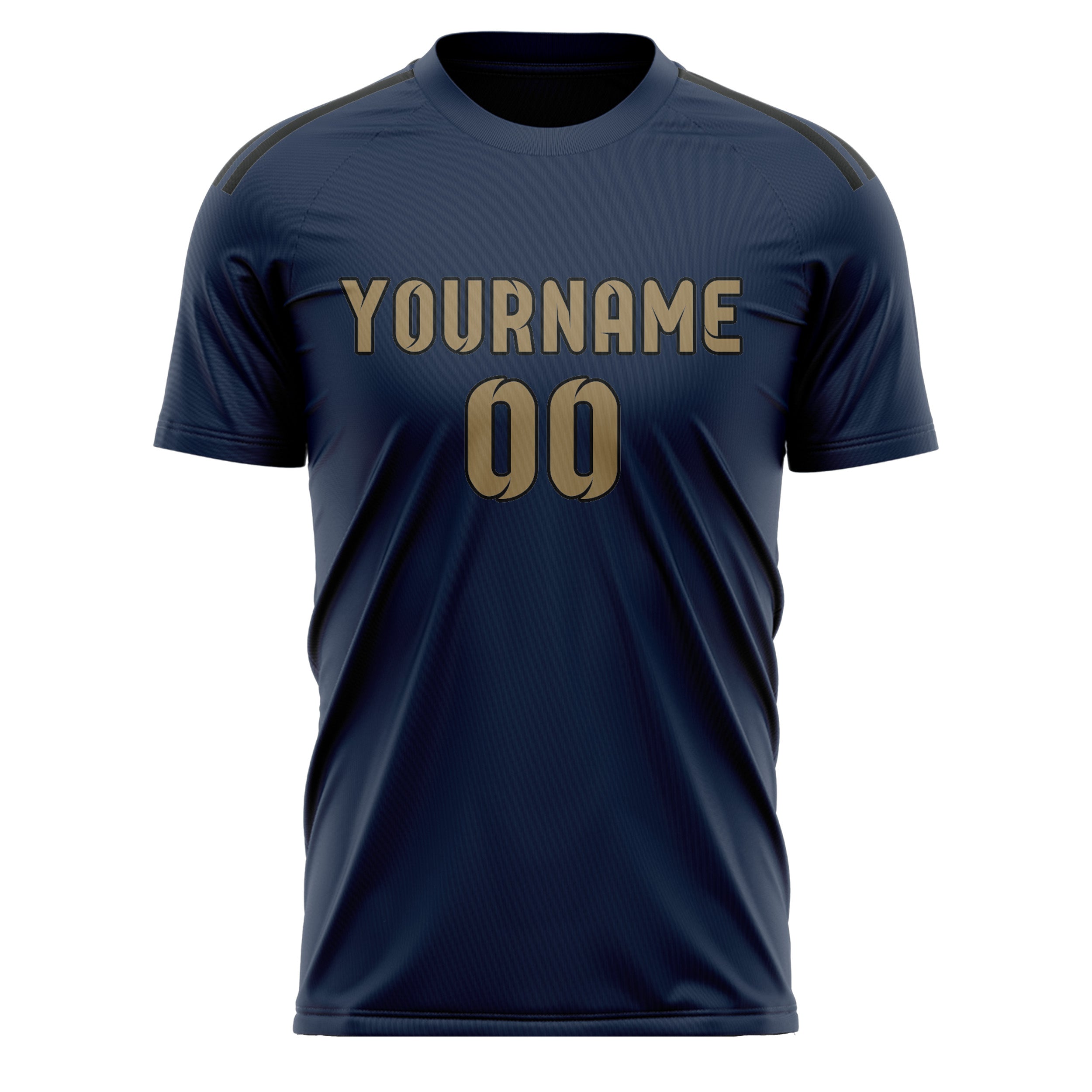 Benutzerdefiniertes Professionelles Marineblau Hellkhaki Fußballtrikot