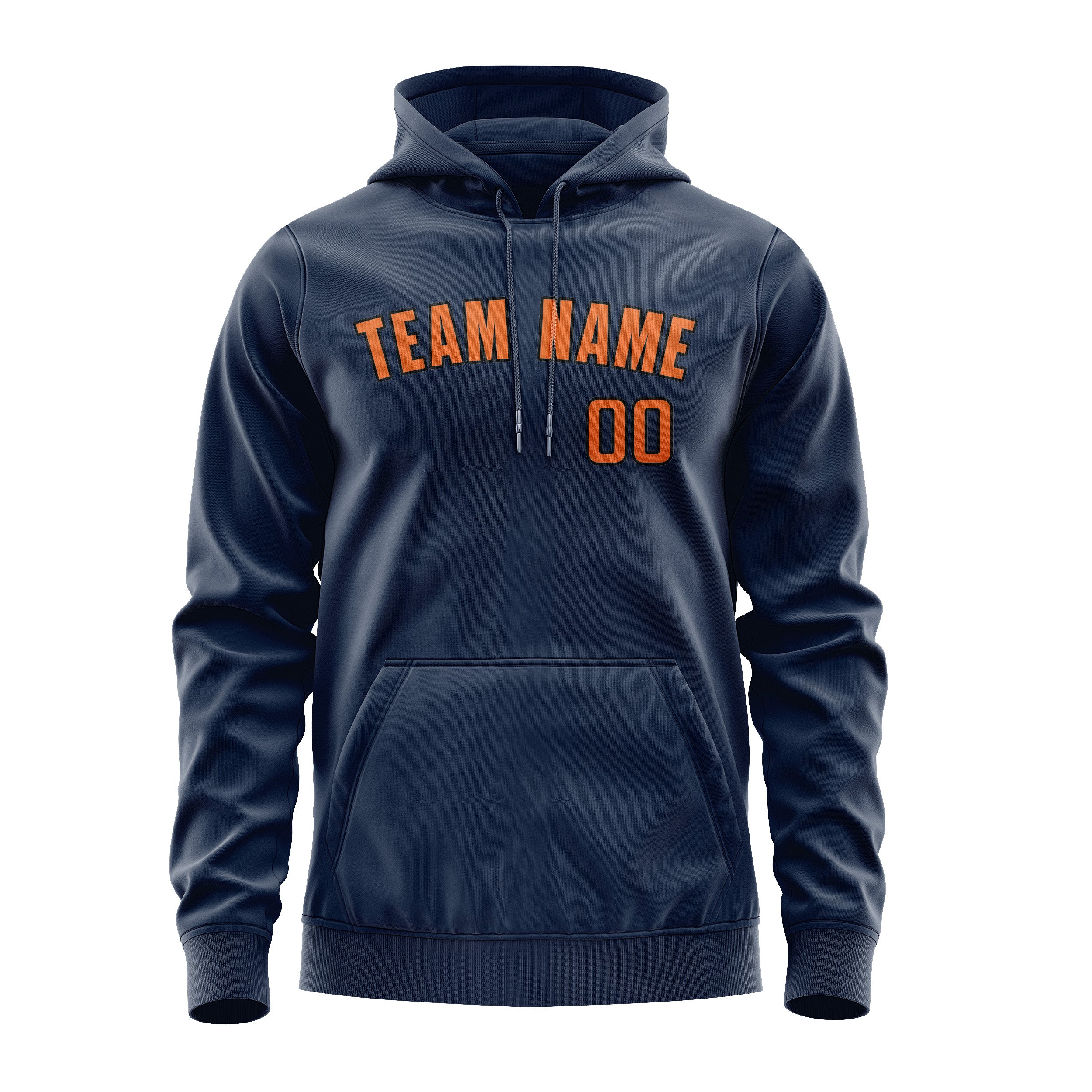 Krejčí -vyrobená námořnictva Blau Orange Hocodie