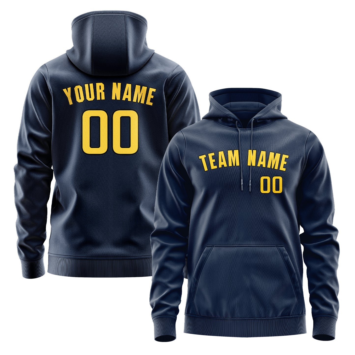 Krejčí -vyrobená námořnictva Blau Gold Hoodie