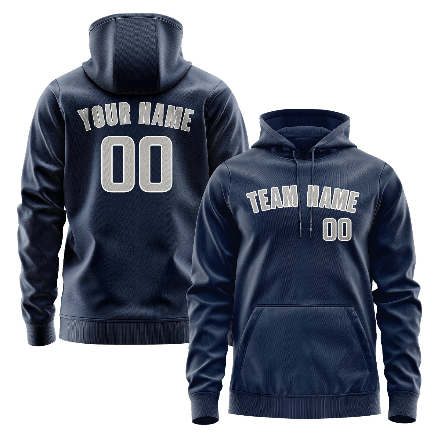 Krejčí -vyrobená námořnictva Blau Grey Hoodie