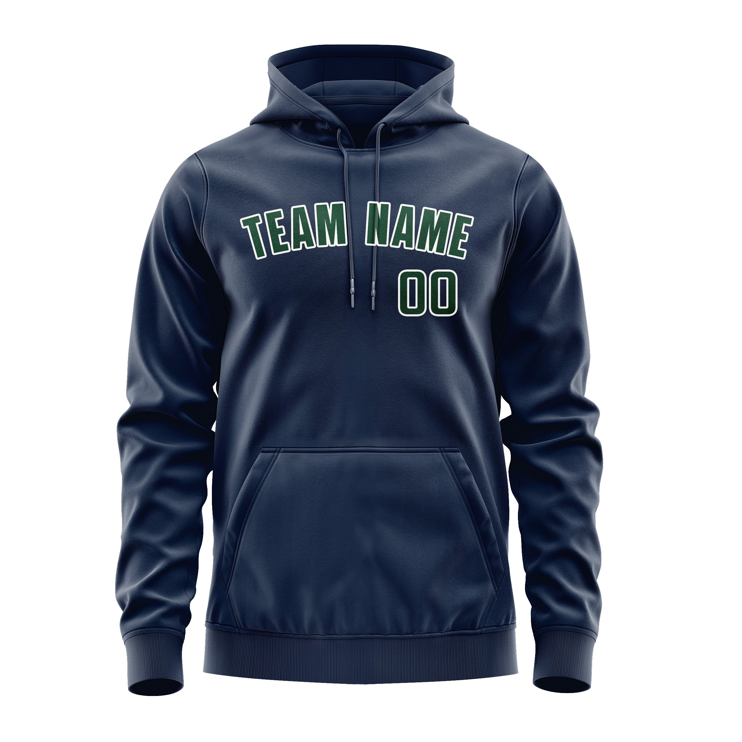 Krejčí -vyrobená námořní práce Moosgrün Hoodie