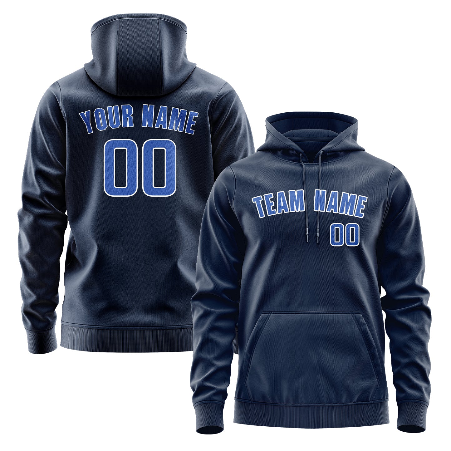 Krejčí -Made Navy Blau Sky Blue Hoodie