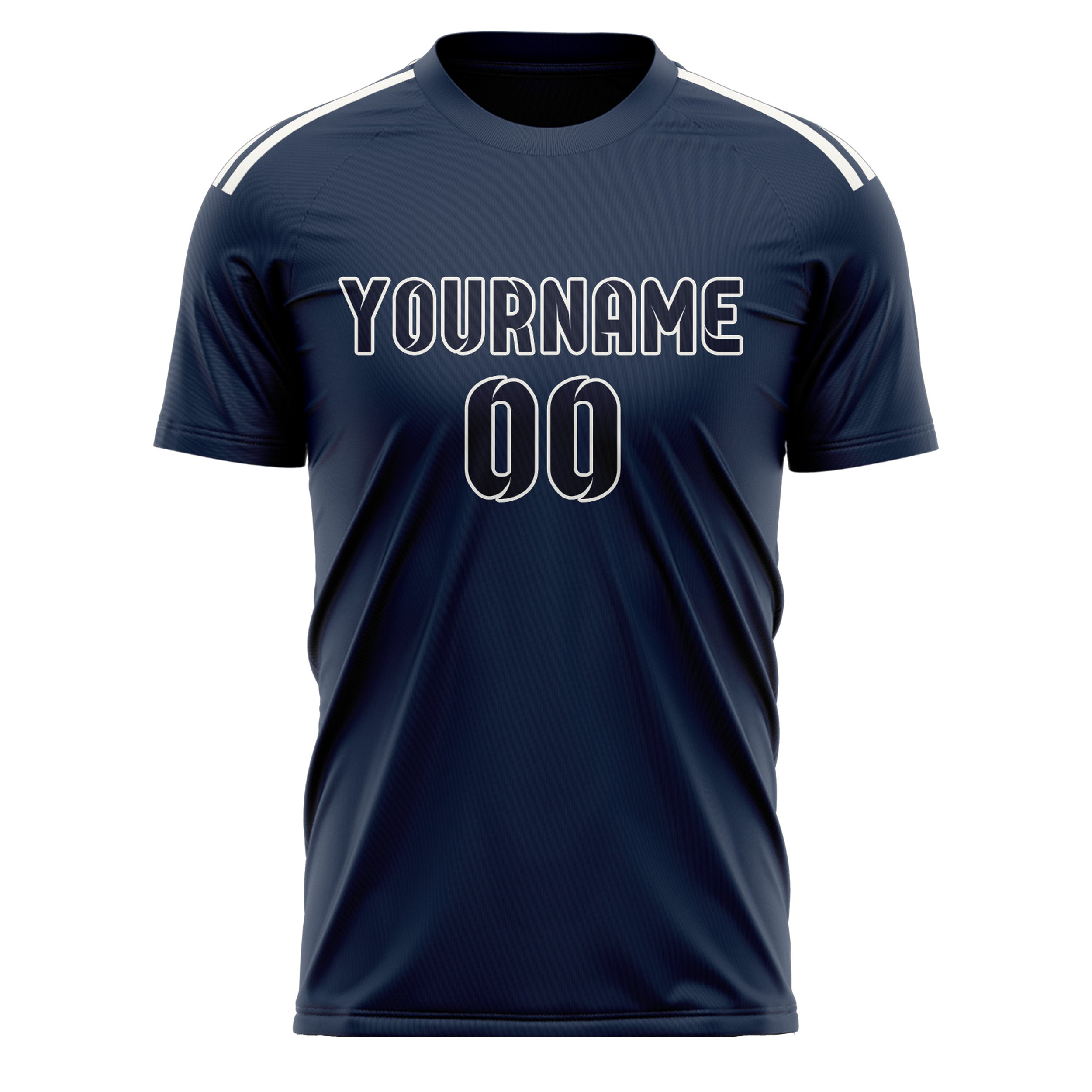 Benutzerdefiniertes Professionelles Marineblau Stahlblau Fußballtrikot