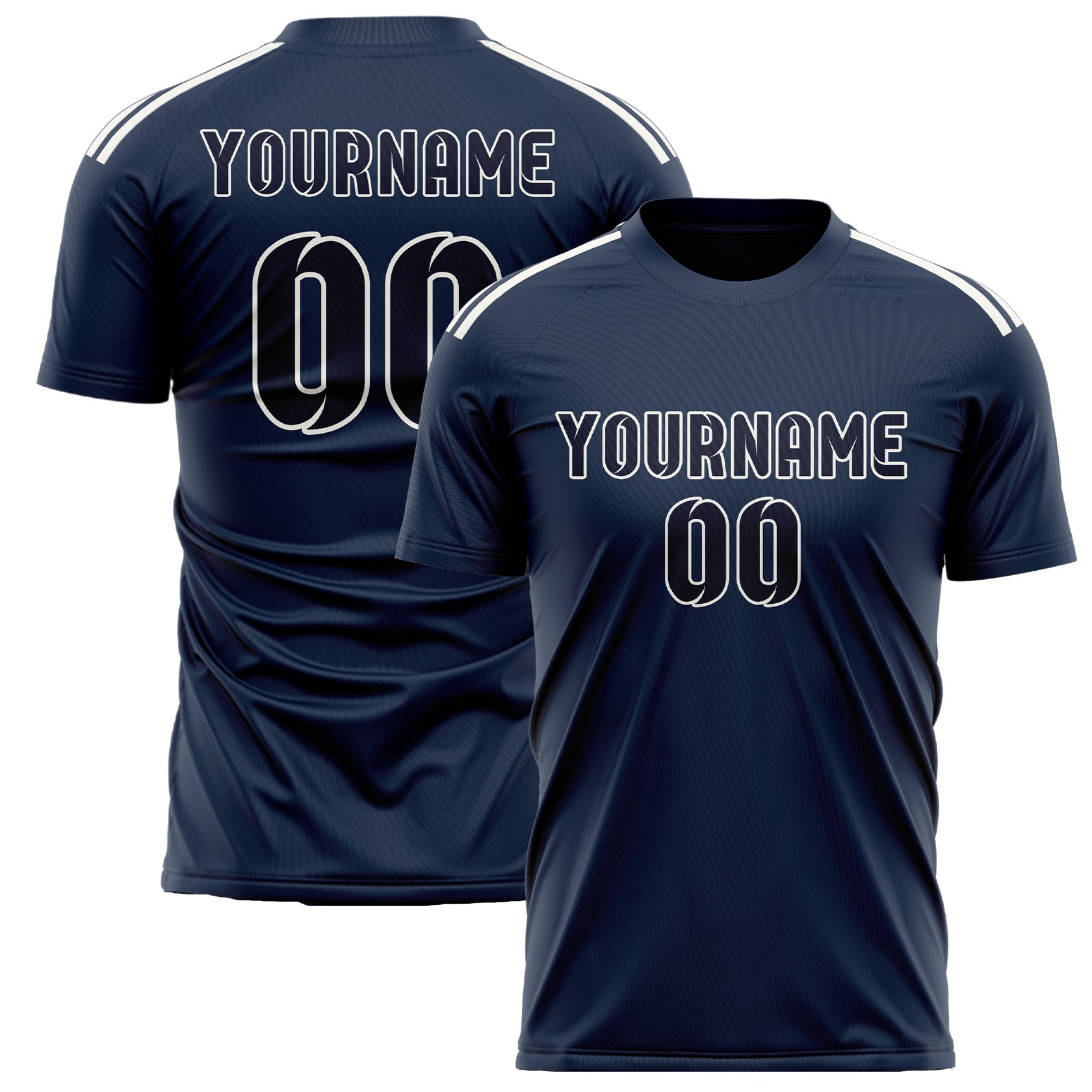 Benutzerdefiniertes Professionelles Marineblau Stahlblau Fußballtrikot