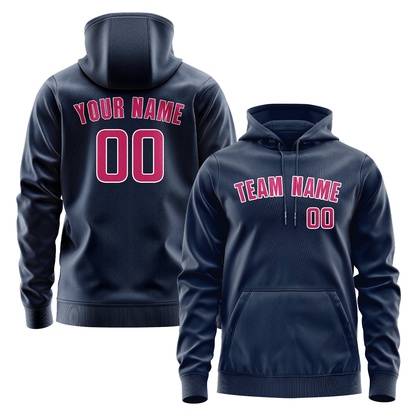 Krejčí -vyrobené námořnictvo Blau Rosarot Hoodie