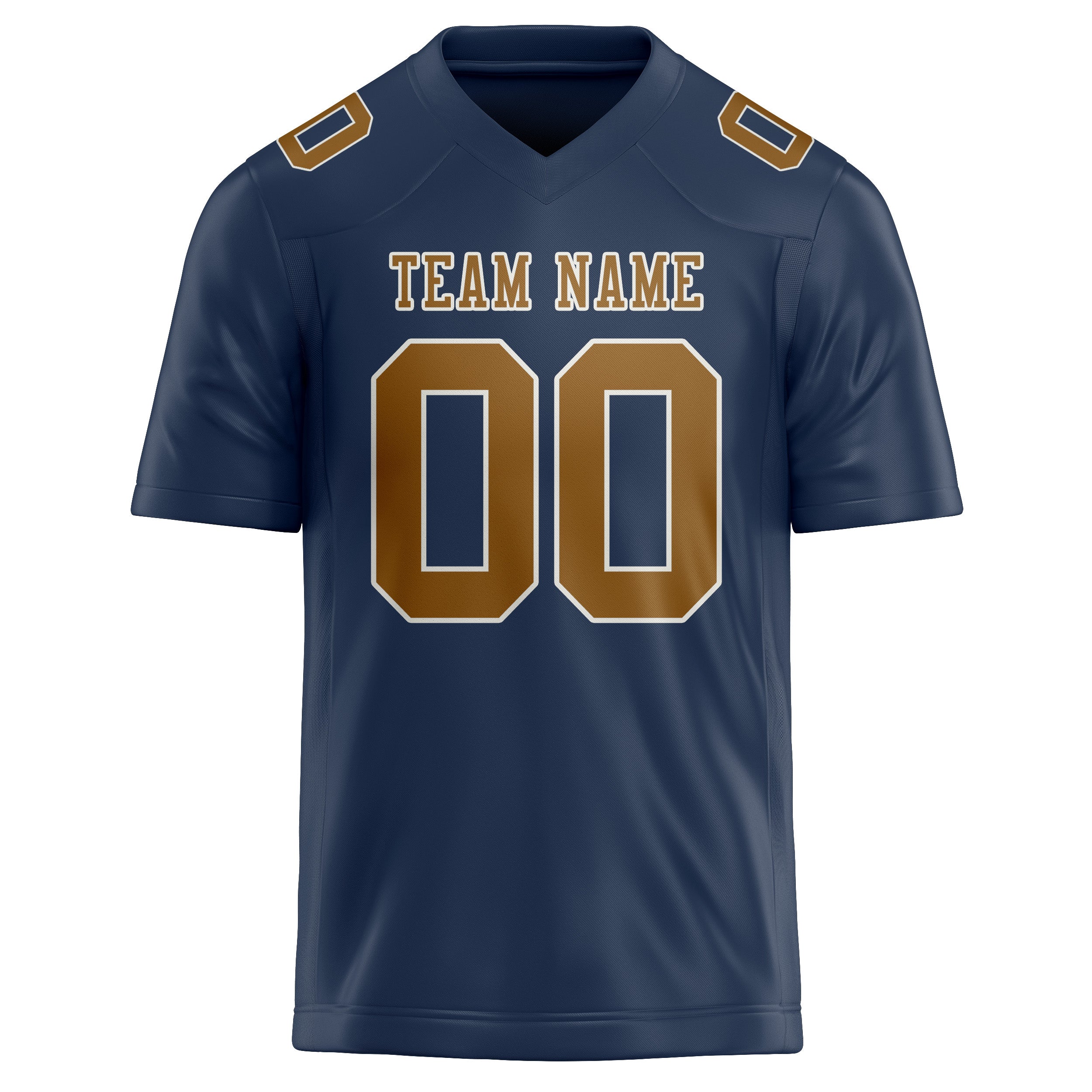 Maßgeschneidertes Professionelles Marineblau Khaki Rugbytrikot