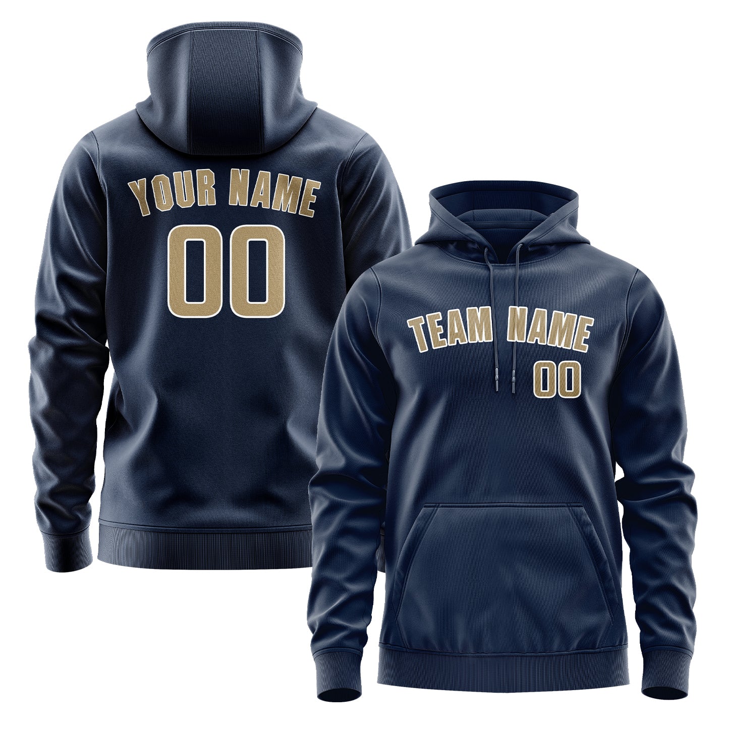 Krejčí -vyrobená námořnictva Blau Hellkhaki Hoodie