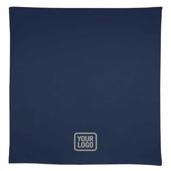 Tovaglia quadrata su misura blu navy grigio scuro