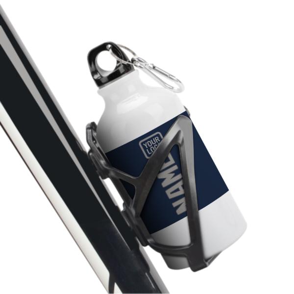 Maßgeschneidertes Marineblau Grau Sportflasche