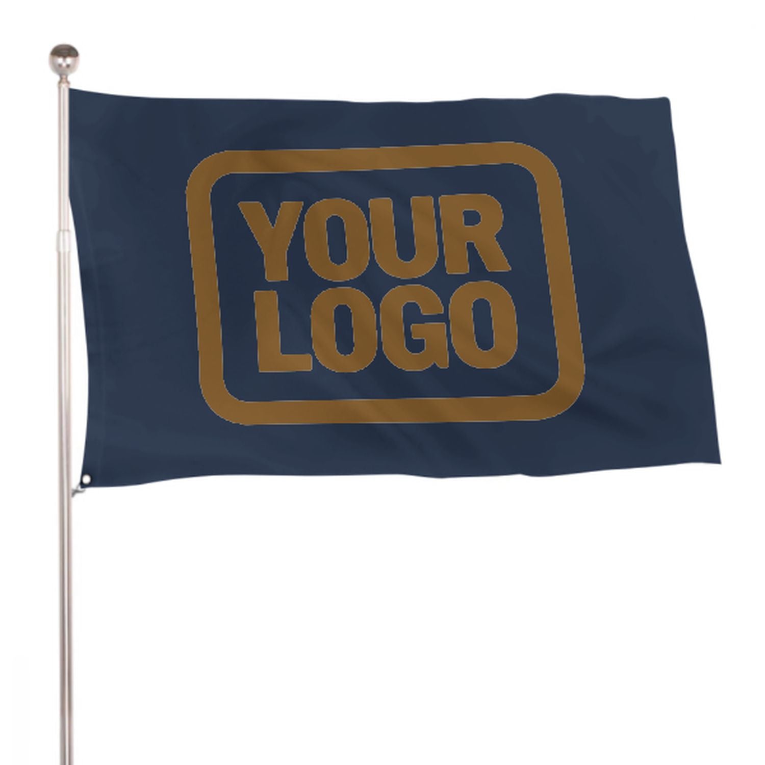 Maßgeschneidertes Marineblau Khaki Flagge