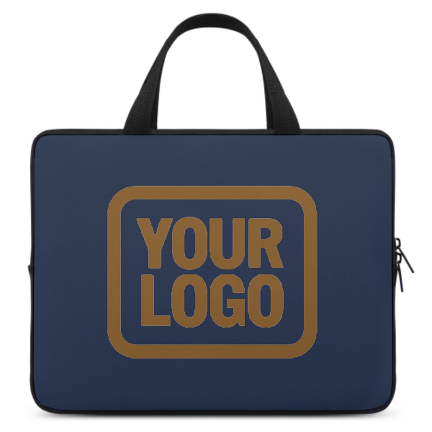Maßgeschneidertes Marineblau Khaki Laptop Tasche