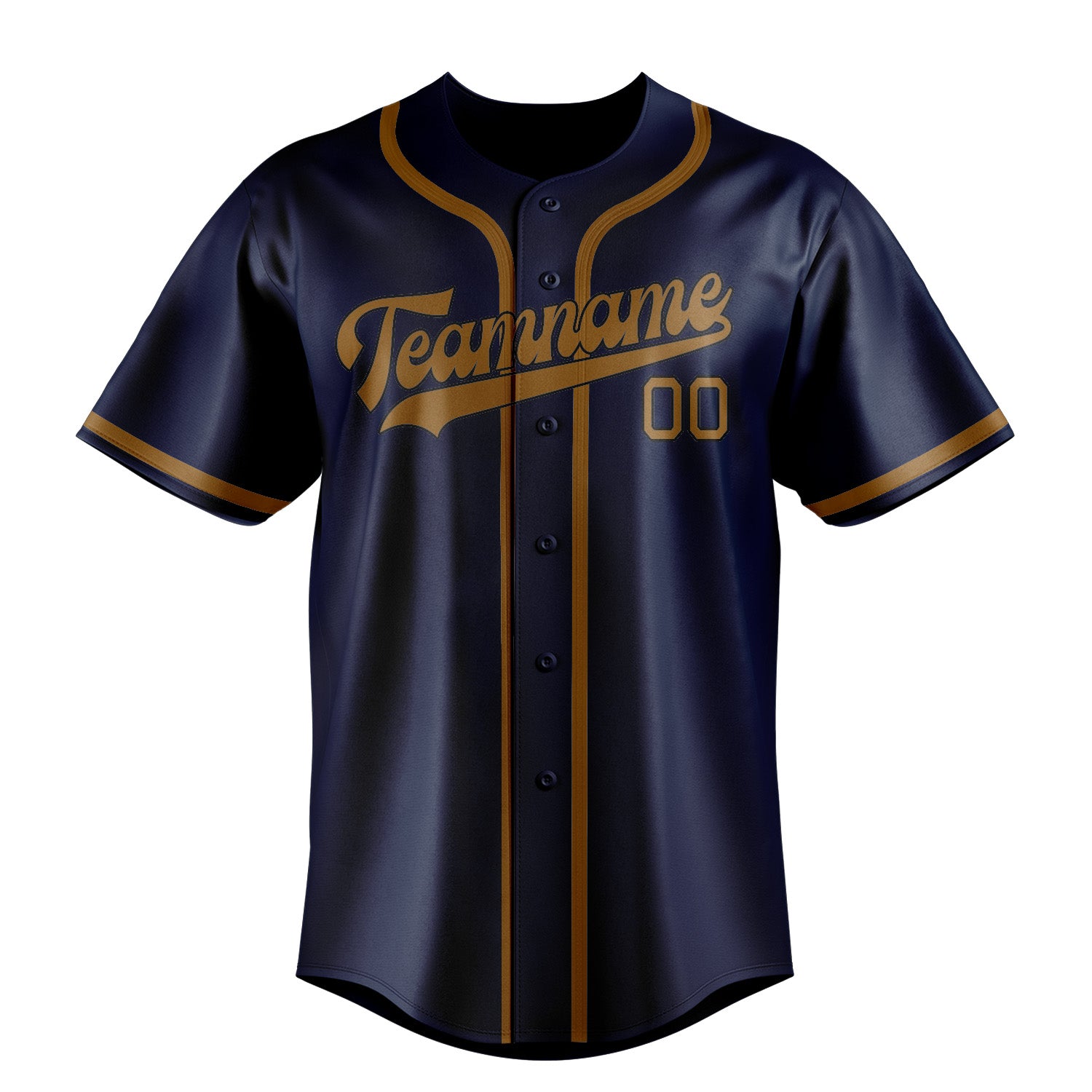 Benutzerdefiniertes Professionelles Marineblau Khaki Baseballtrikot