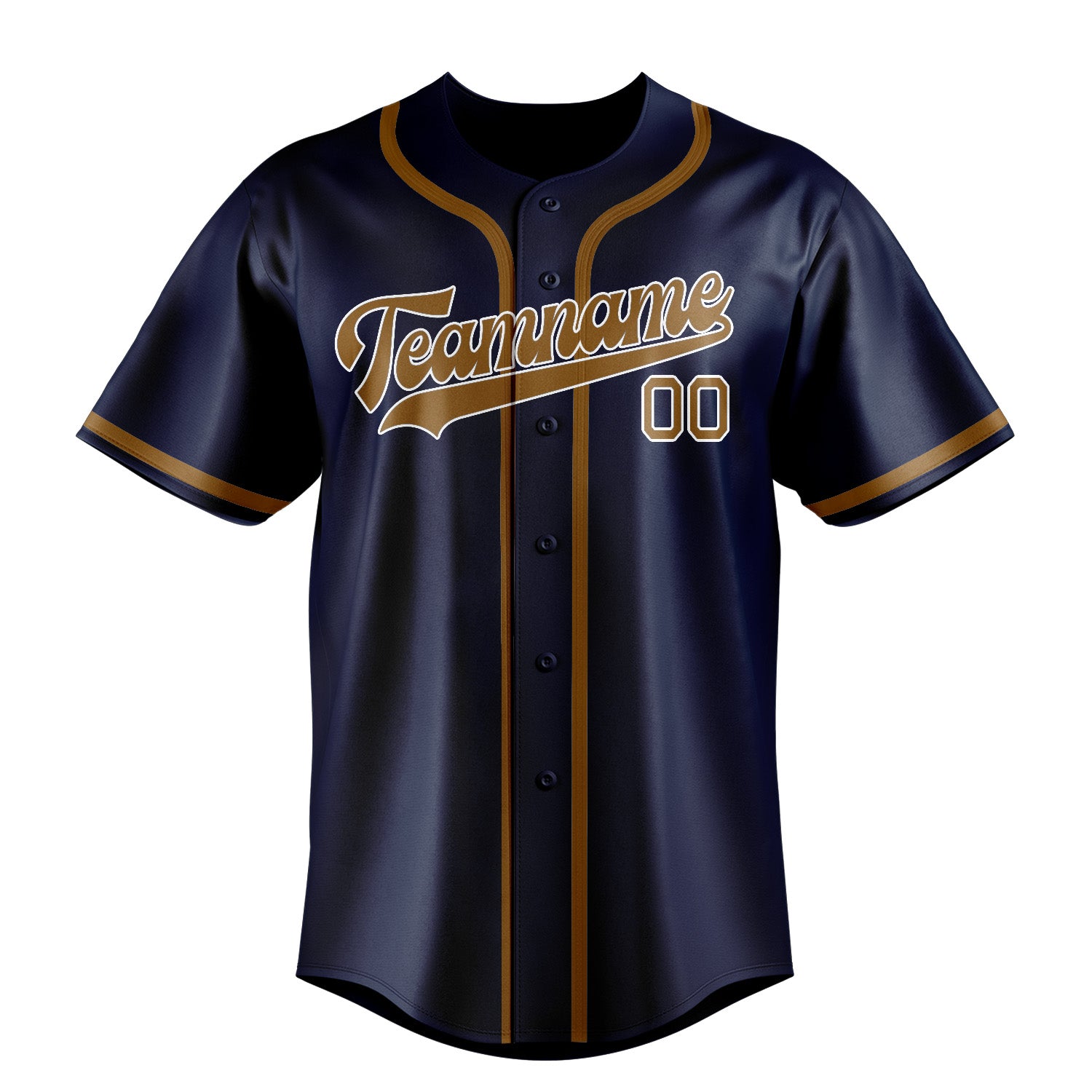 Benutzerdefiniertes Professionelles Marineblau Khaki Baseballtrikot
