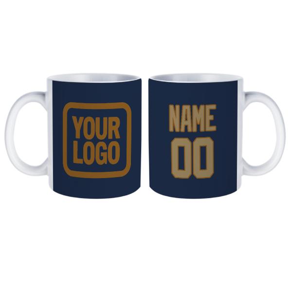 Tazza personalizzata blu navy chiaro kaki