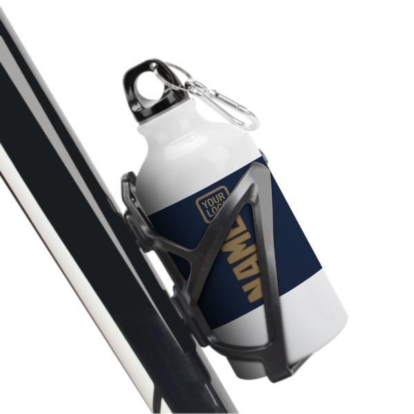 Maßgeschneidertes Marineblau Hellkhaki Sportflasche