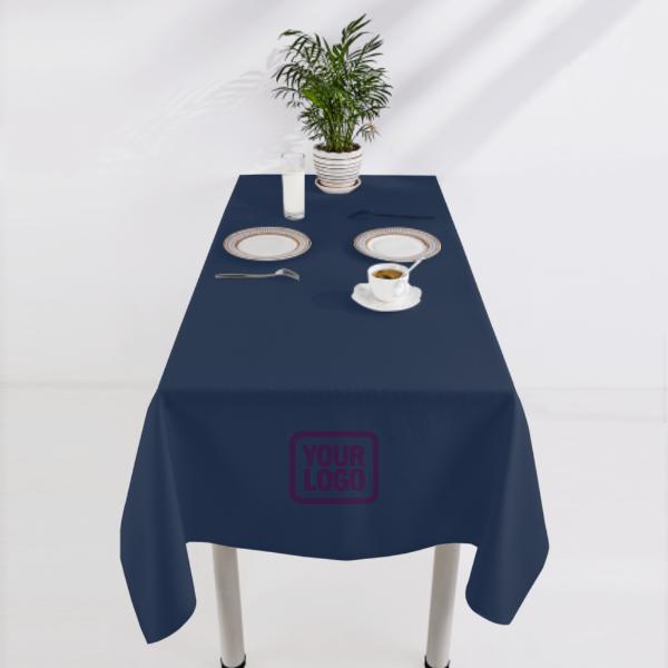 Tovaglia quadrata blu navy lavanda personalizzata