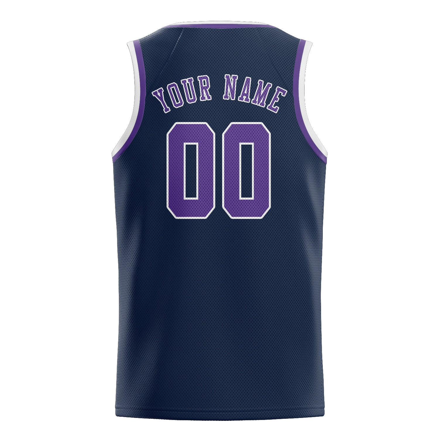 Benutzerdefiniertes Professionelles Marineblau Lavendel Basketballtrikot