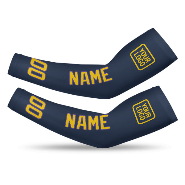 Maßgeschneidertes Marineblau Gold Armschutz