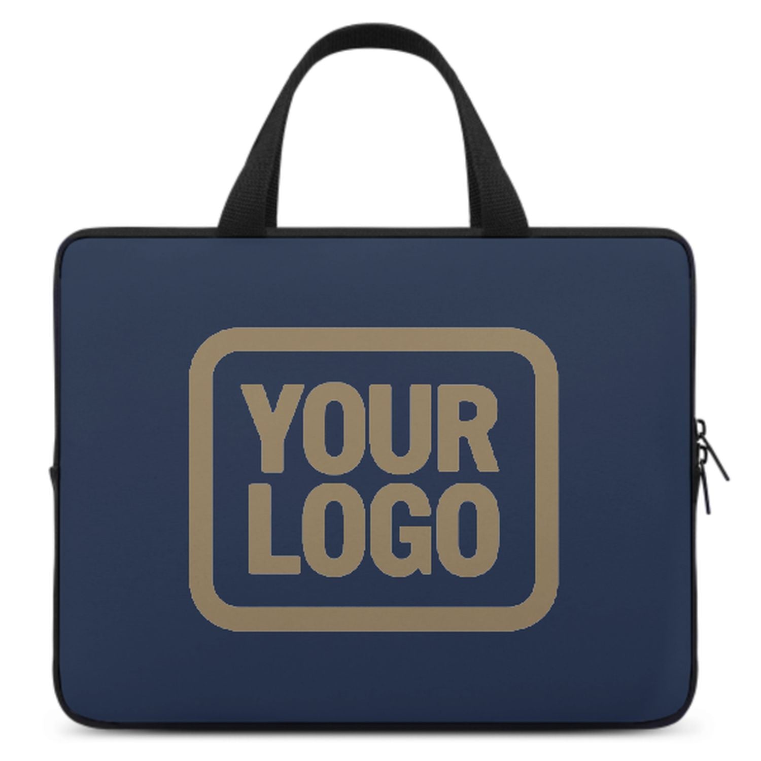 Maßgeschneidertes Marineblau Light Khaki Laptop Tasche