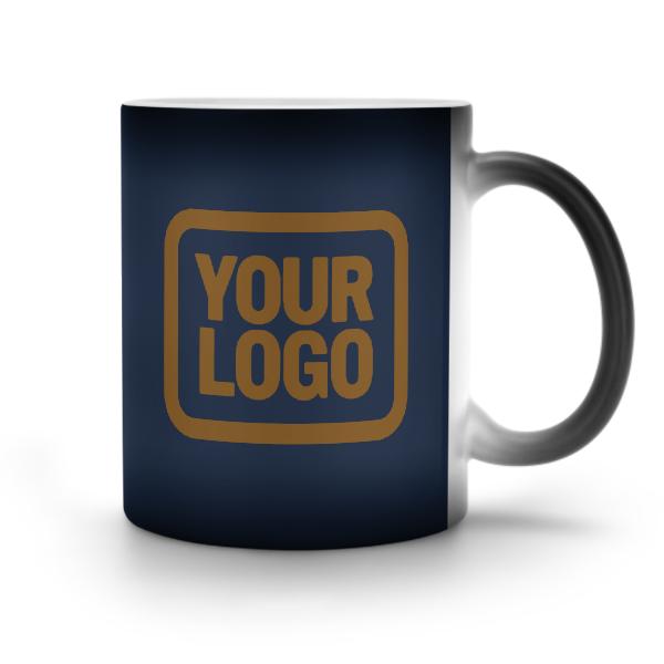 Tazza magica personalizzata blu navy e cachi