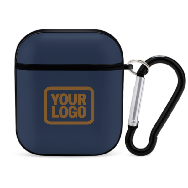 Maßgeschneidertes Marineblau Khaki AirPods-Hülle