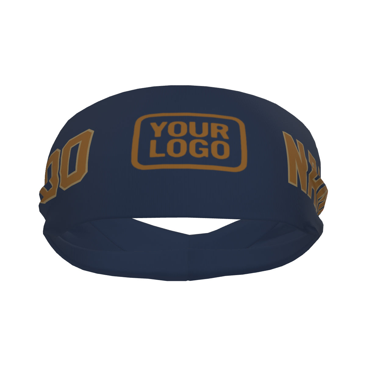 Maßgeschneidertes Marineblau Khaki Sport Stirnband