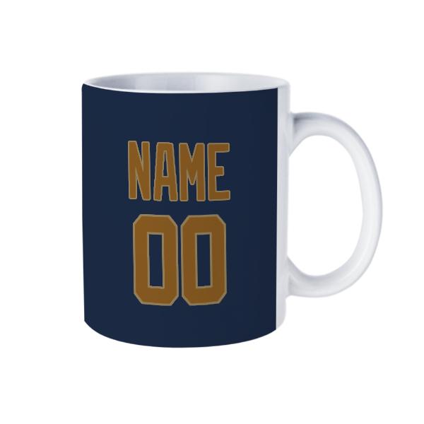 Tazza personalizzata blu navy e cachi