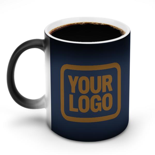 Tazza magica personalizzata blu navy e cachi