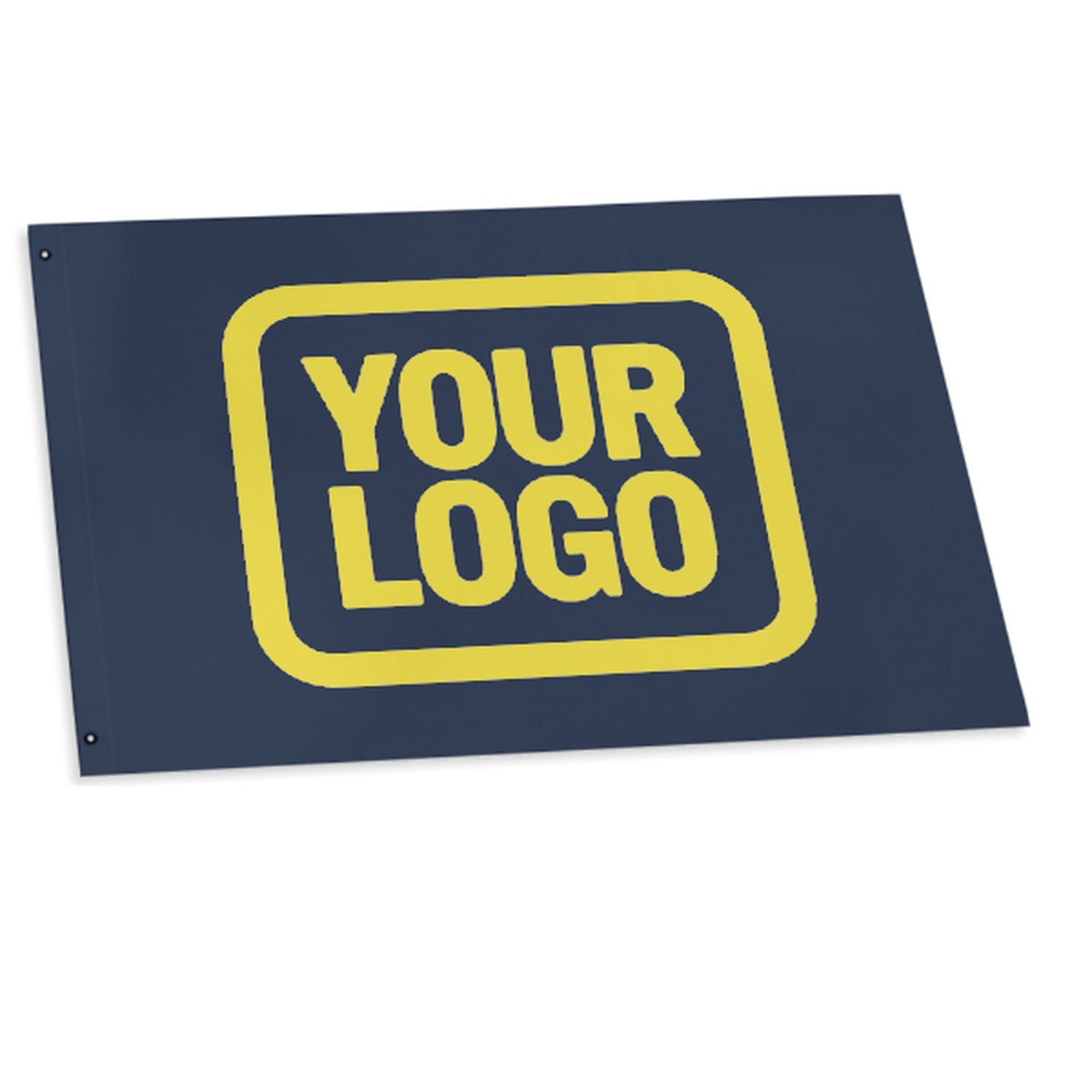 Bandiera personalizzata blu navy giallo pallido