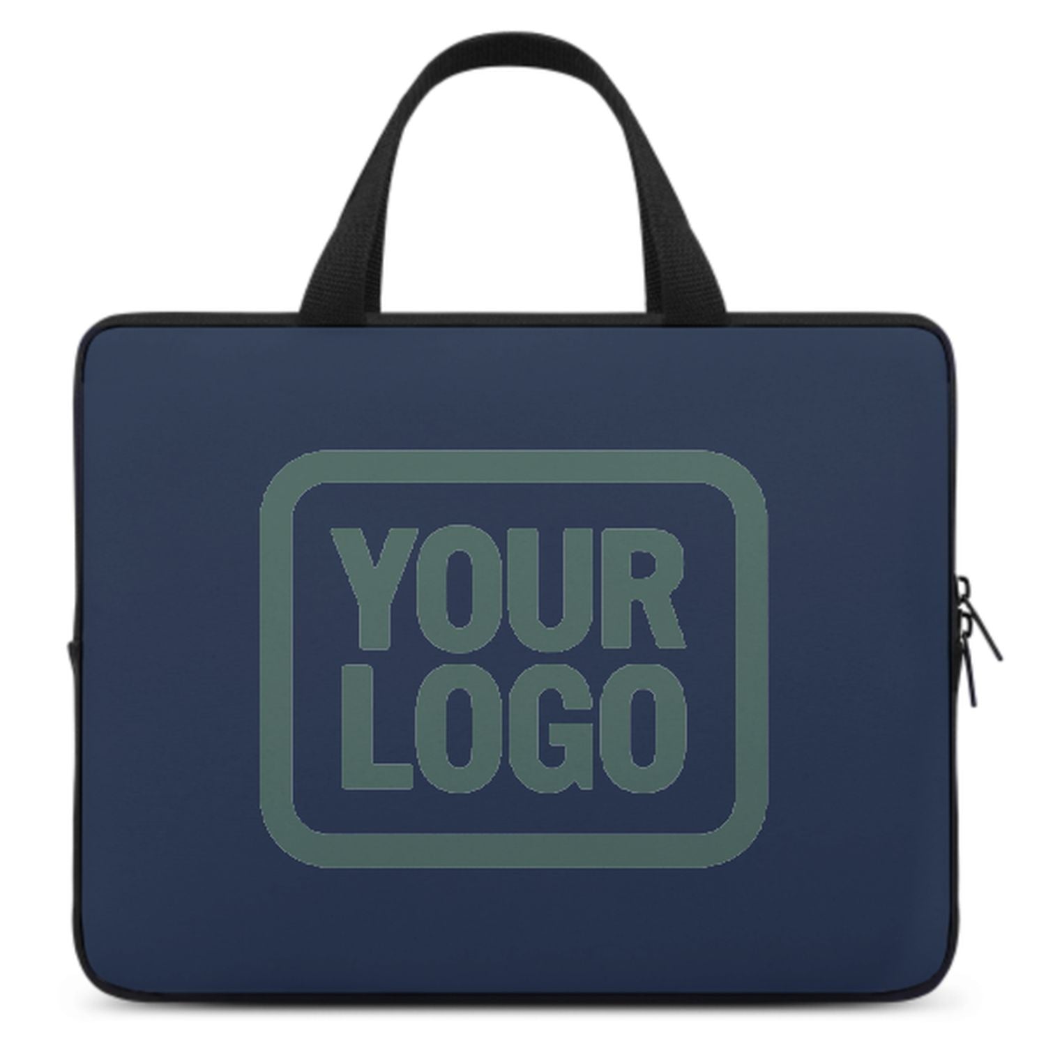 Maßgeschneidertes Marineblau Blue Green Laptop Tasche