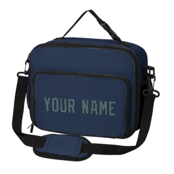 Maßgeschneidertes Marineblau Blue Green Lunch-Tasche