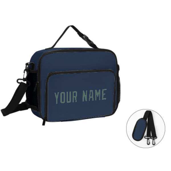 Maßgeschneidertes Marineblau Blue Green Lunch-Tasche