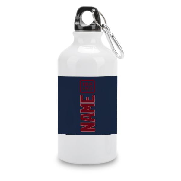 Maßgeschneidertes Marineblau Karmesinrot Sportflasche
