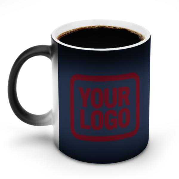 Tazza magica personalizzata blu navy cremisi