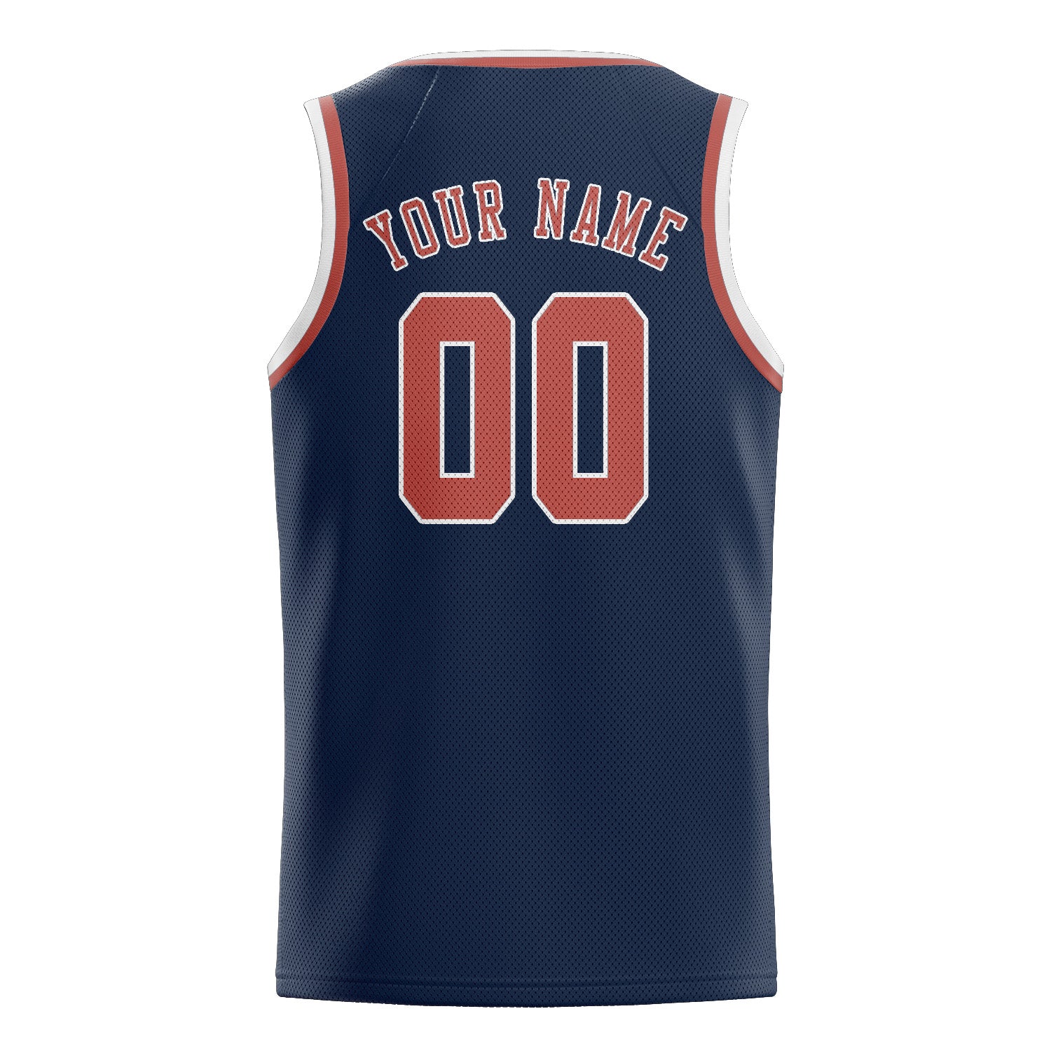 Benutzerdefiniertes Professionelles Marineblau Kupferrose Basketballtrikot