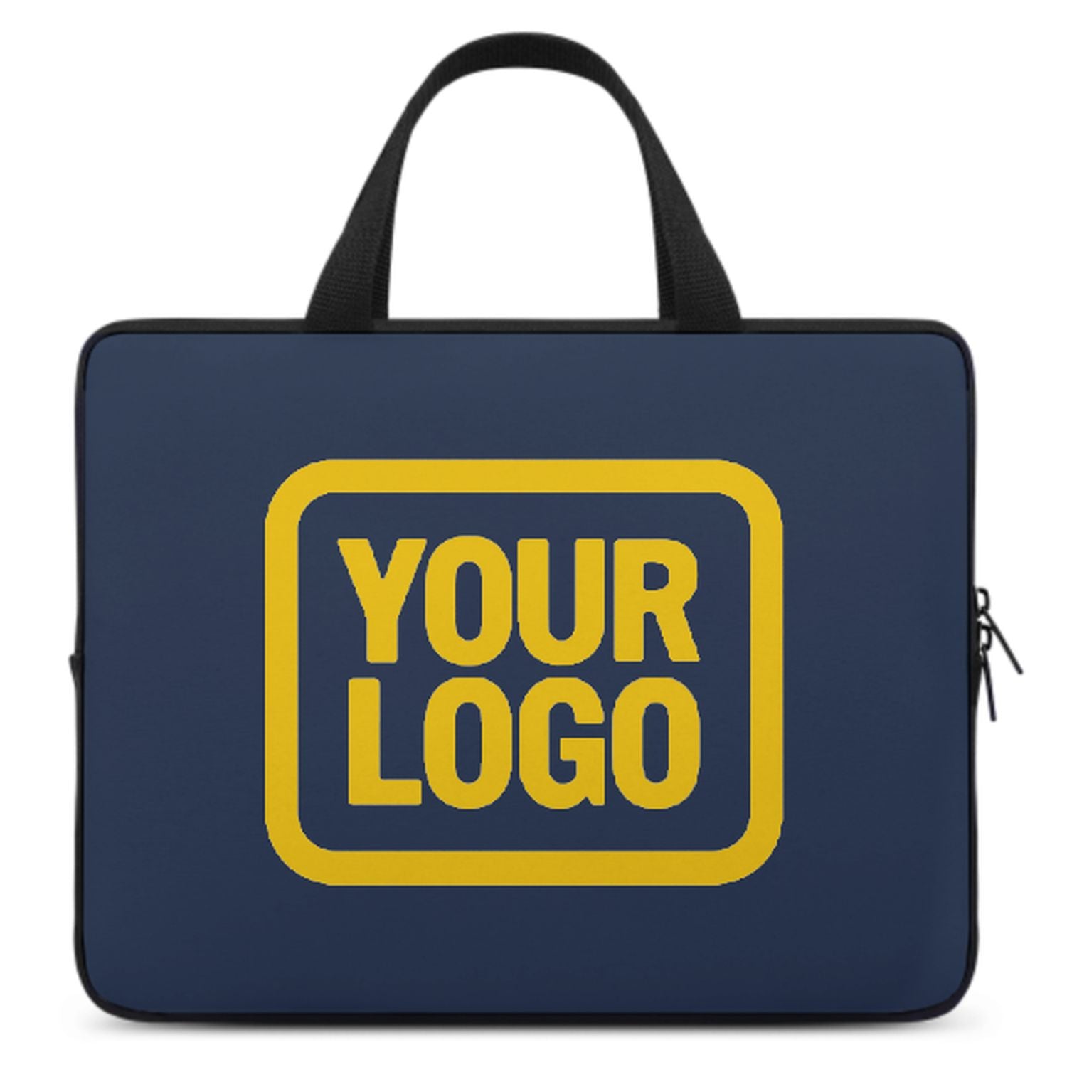Maßgeschneidertes Marineblau Gold Laptop Tasche
