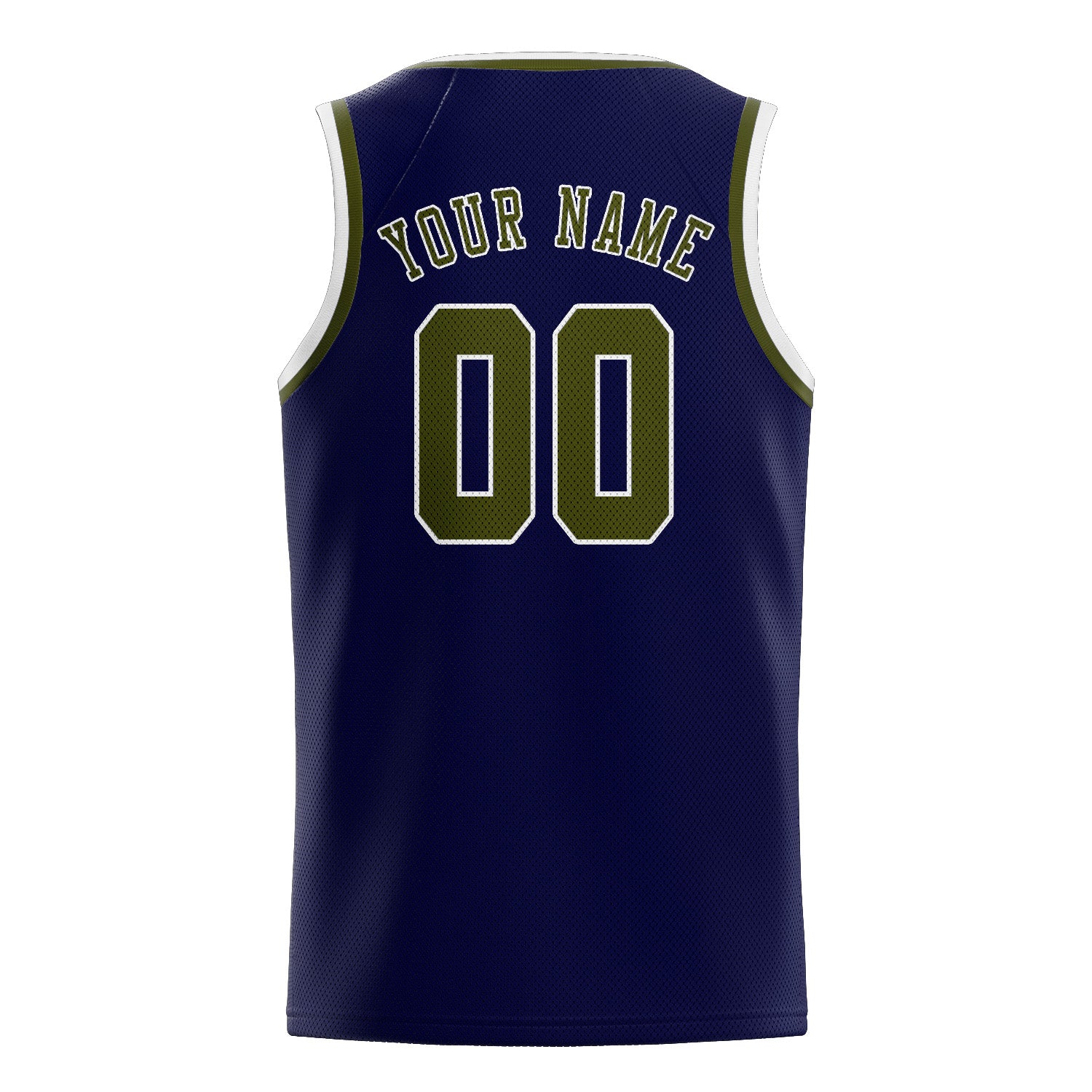 Benutzerdefiniertes Professionelles Stahlblau Dunkles Oliv Basketballtrikot