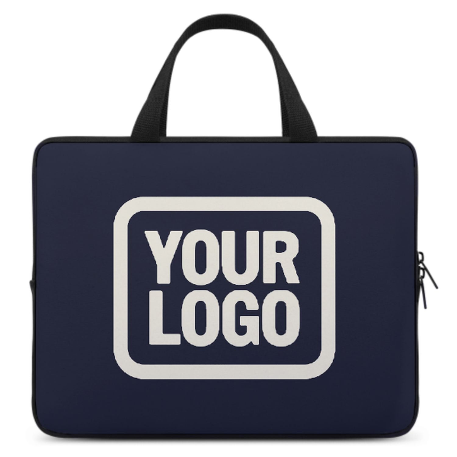 Maßgeschneidertes Stahlblau Cream Laptop Tasche