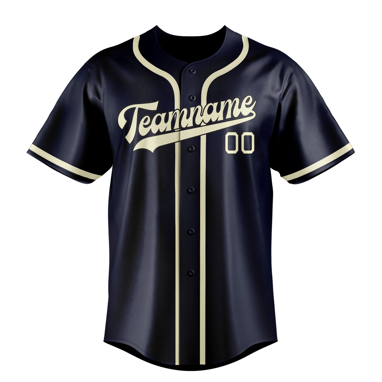 Benutzerdefiniertes Professionelles Stahlblau Beige Baseballtrikot
