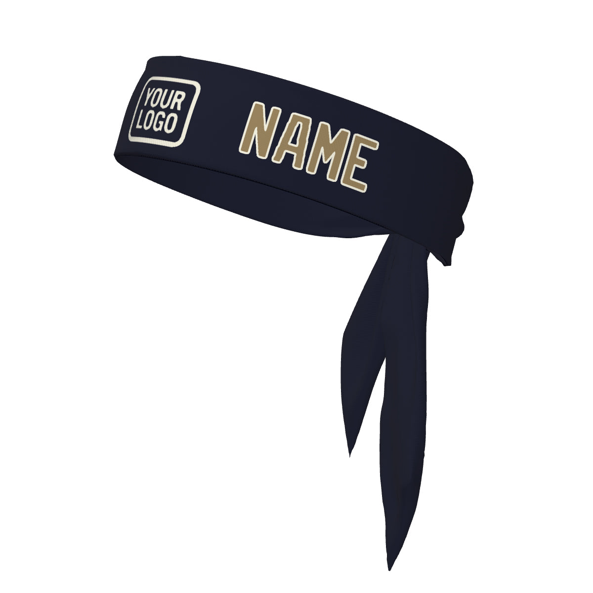 Maßgeschneidertes Stahlblau Hellkhaki Stirnband