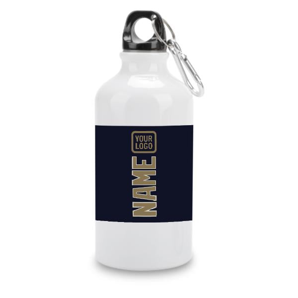 Maßgeschneidertes Stahlblau Hellkhaki Sportflasche