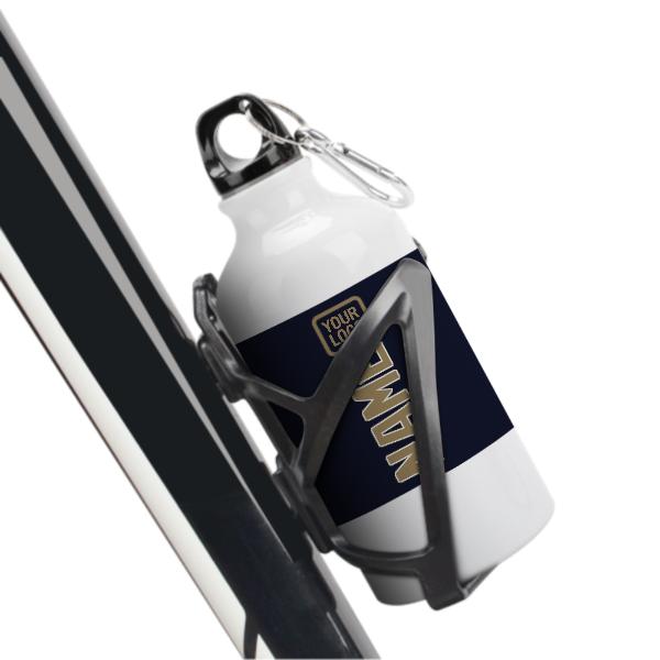 Maßgeschneidertes Stahlblau Hellkhaki Sportflasche