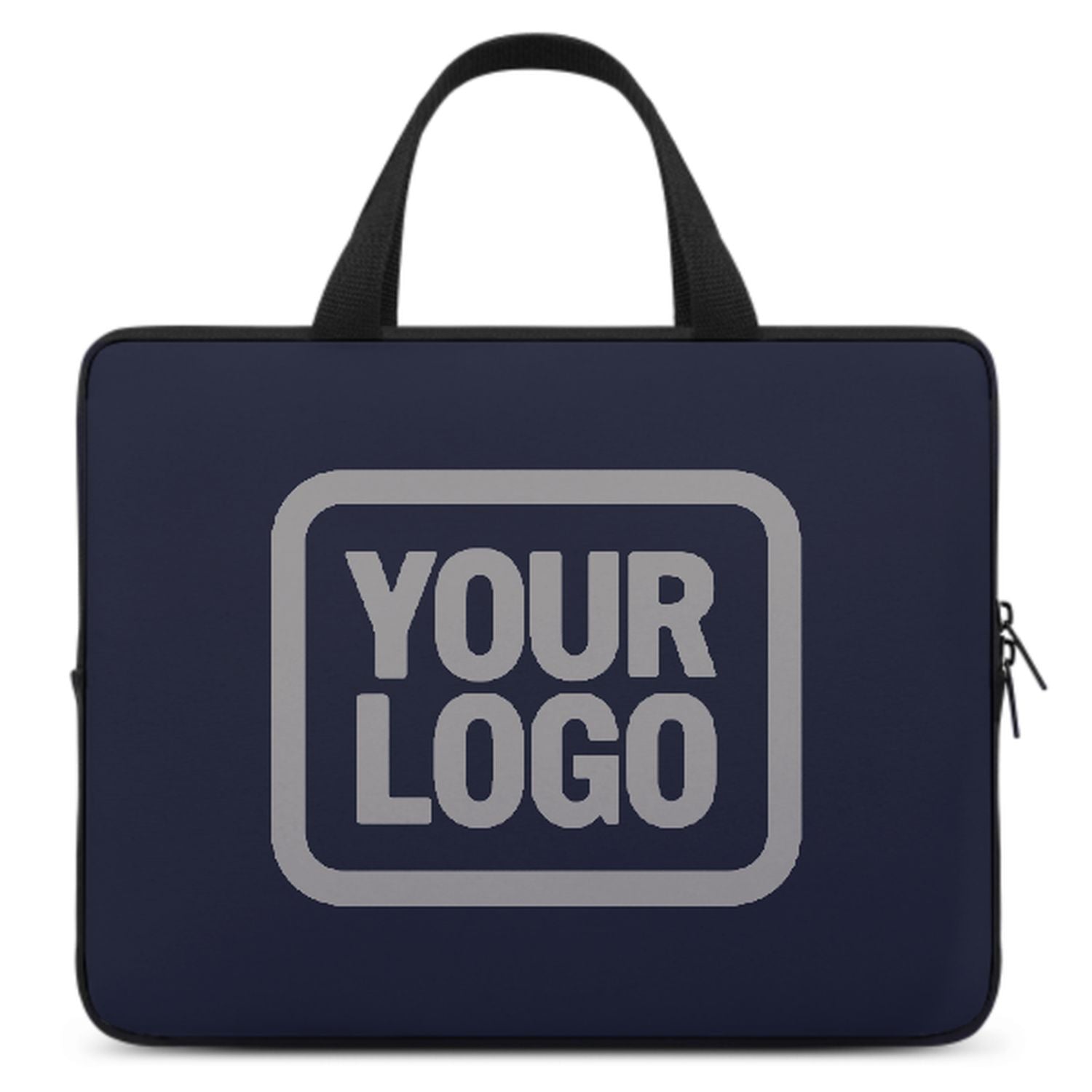 Maßgeschneidertes Stahlblau Gray Laptop Tasche