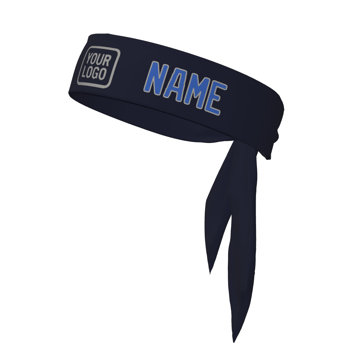 Maßgeschneidertes Stahlblau Himmelblau Stirnband