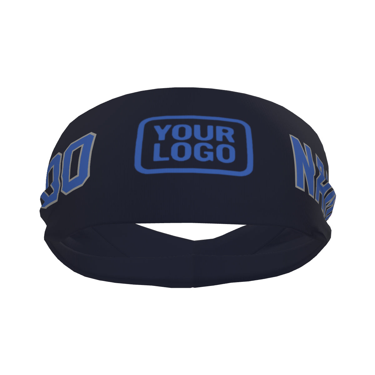 Maßgeschneidertes Stahlblau Himmelblau Sport Stirnband