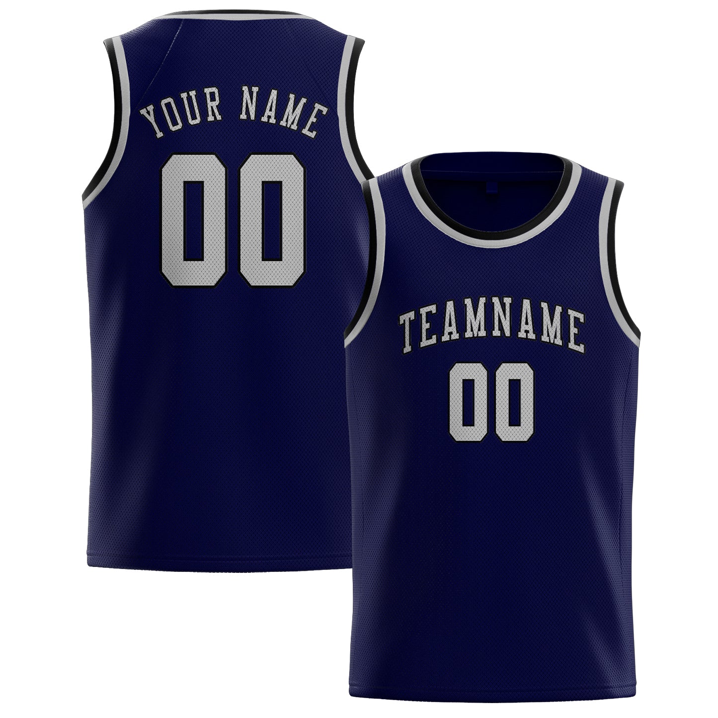 Benutzerdefiniertes Professionelles Stahlblau Grau Basketballtrikot