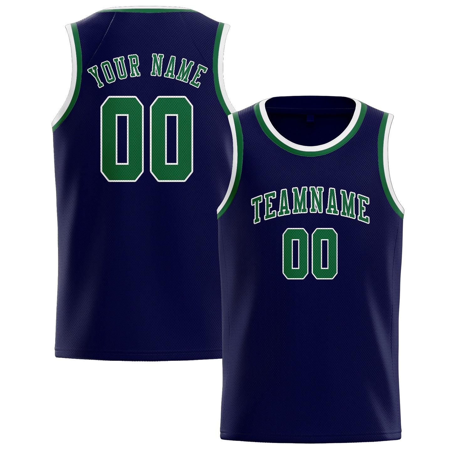 Benutzerdefiniertes Professionelles Stahlblau Moosgrün Basketballtrikot