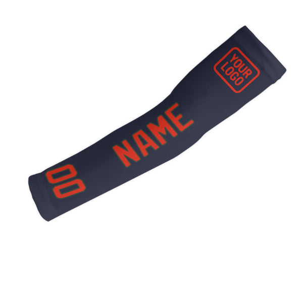 Maßgeschneidertes Stahlblau Orangerot Armschutz