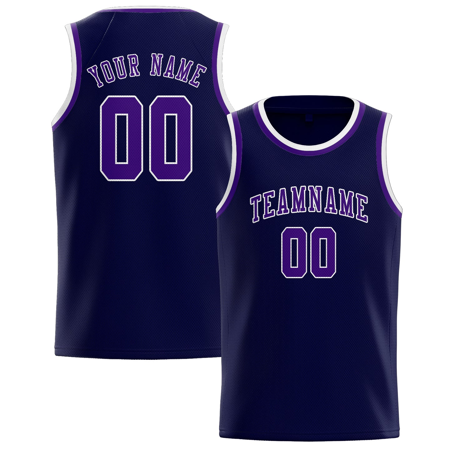 Benutzerdefiniertes Professionelles Stahlblau Lila Basketballtrikot