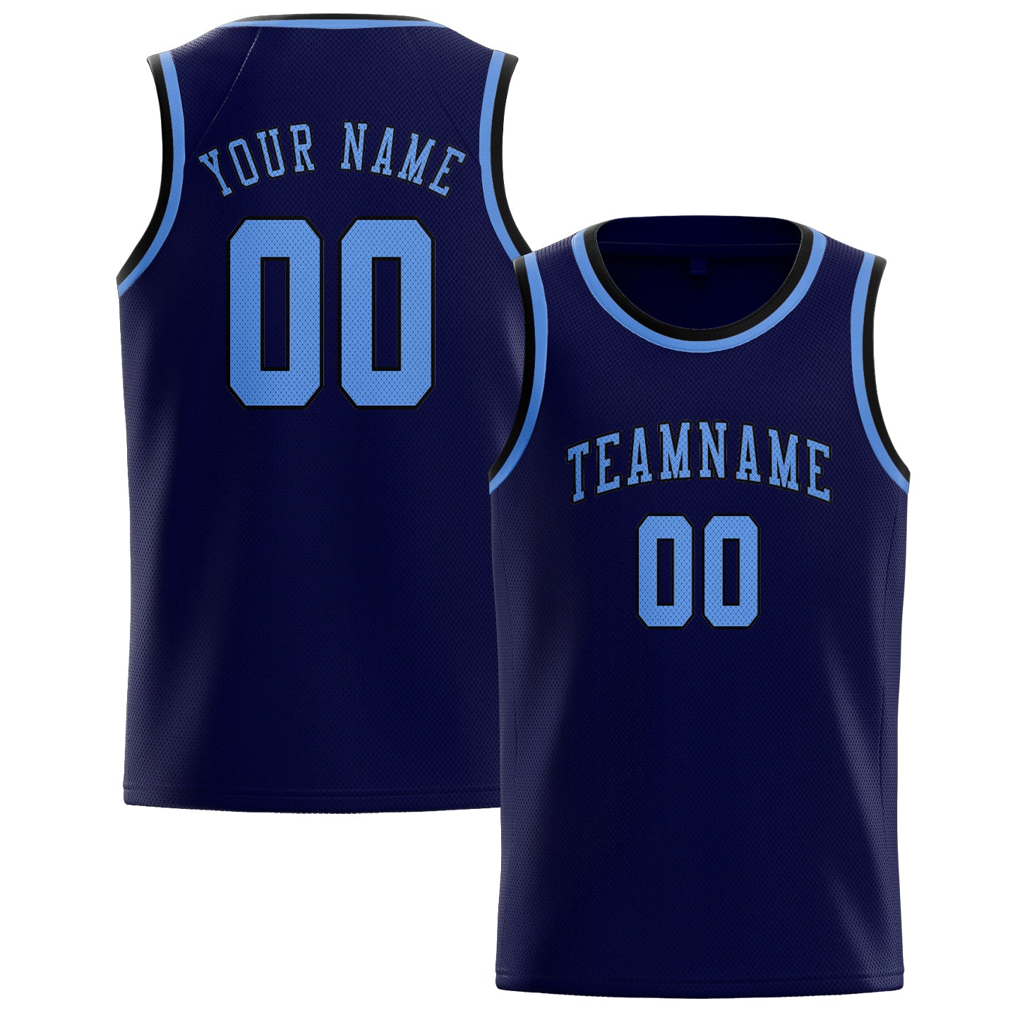 Benutzerdefiniertes Professionelles Stahlblau Hellblau Basketballtrikot